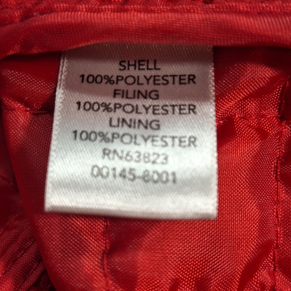 CJ Banks Red Quilted Lightweight Lined Pockets Suede Feel Zip Up Vest Womens 3X - Picture 9 of 11